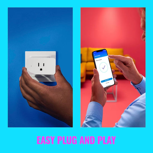 WiZ Connected WiZ Smart Plug Gen 2 - Pack of 1 - Type B - Connects to Your Existing 2.4Ghz Wi-Fi - Control App - Works with Google Home, Alexa and...