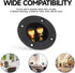 2 Pcs Black Speaker Box Terminal Cup 3 Inch 2-Way Spring Loaded Jacks Speaker Wire Connector Binding Post Cup Connector Subwoofer Plug for Speaker...
