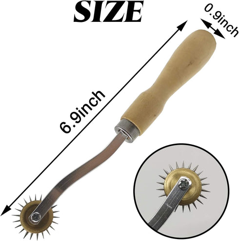 RONYOUNG 4PCS 4mm Sewing tracing Wheel for Sewing Patterns, Pounce Wheel, Perforation Cutter, Overstitch Wheel, Paper Perforator Tracing Wheel Sew...