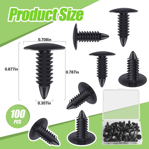100 Pieces Patio Strapping Rivets Fasteners 3/4" Length Medium Multi Gauge Rivet for Patio Lawn Chair Webbing Repair Strap for Outdoor Furniture L...
