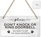 Dont Knock Sign for Front Door, Do Not Ring Doorbell Sign with a Hook, Dog Signs for Gate Fence Yard Home Hanging Decoration, Dont Ring Doorbell S...