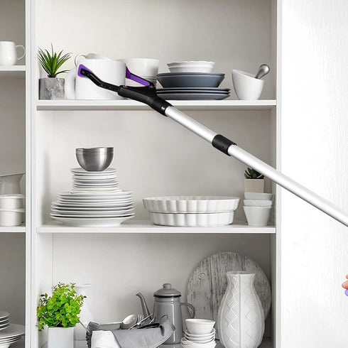 32 inch GrabRunner Folding Reacher Grabber Tool with Magnet(Purple)...