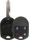 KeylessOption Just The Case Keyless Entry Remote Head Key Combo Fob Shell...