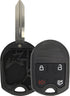 KeylessOption Just The Case Keyless Entry Remote Head Key Combo Fob Shell...