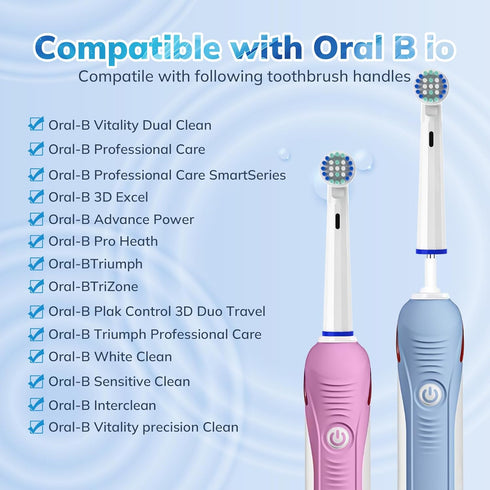 Replacement Toothbrush Heads Compatible with Oral B Braun?10 Pack (Individually Packaged) Professional Sensitive Electric Toothbrush Heads Refill ...