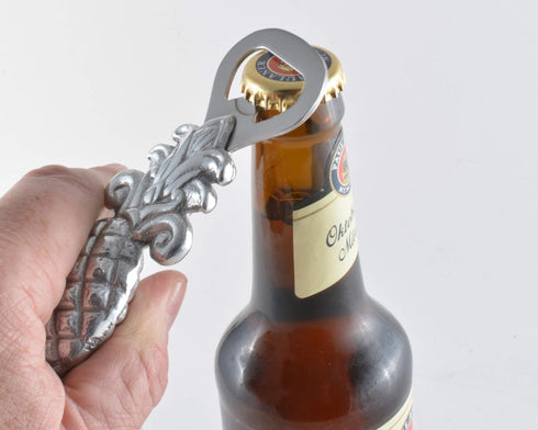 Arthur Court Durable 3d Aluminum Pineapple Beer Bottle Opener - 6 Inches Long Tropical Hospitality, Perfect For Father's Day, Metal Pineapple Gift...