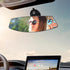 12.6" Large Trapezoidal Convex Rear View Mirror, Suction Cup Anti-Glare Rearview Mirror White Mirror with Panoramic Wide Angle Mounted on Windshie...