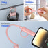 Coiled USB C to Lightning Cable 4 in 1, PD 60W Fast Charging & Data Sync,6FT Multi Charging Cable for Apple CarPlay & Android Auto,USB/USB C to US...