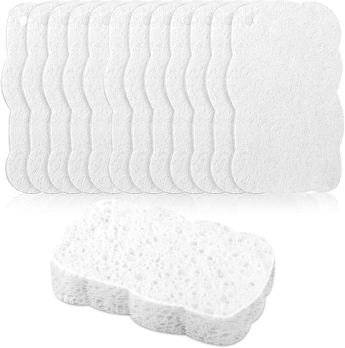 12pcs Premium Heavy-Duty Household Cleaning Sponges Scratch-Free, Multi-Purpose Dish Scrub Sponges Reusable for Home Kitchen Cookware Bathroom, Sa...
