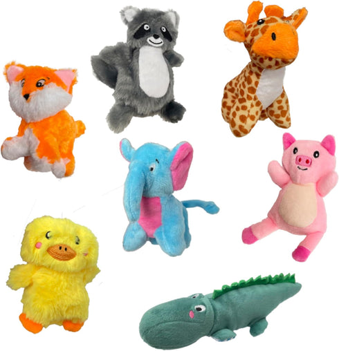Jalousie Multipack Dog Squeaky Toys Dog Toy Bulk Dog Toy - Dog Toys for Pets Dogs for Small Medium Large Dogs (12 Pack Rope and Plush Animals)...
