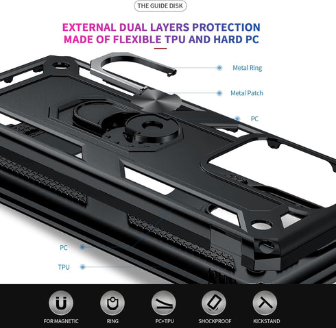 LeYi for Samsung-Galaxy-S20 Ultra-Case-5G: Heavy Duty Samsung Galaxy S20 Ultra 5G Case with Stand, Military-Grade Protective Phone Case Cover with...