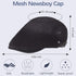 Geyoga 3 Pieces Mesh Newsboy Cap Mesh Breathable Summer Cap Adjustable Newsboy Beret Cap Cabbie Flat Cap...