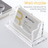 SANRUI Clear Horizontal Business Card Holder Stand for Desk, Acrylic Desktop Display Name Cards Holders Organizer Storage Rack,for Exhibition, Hom...