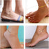Softones 16Pcs Ankle Bracelets for Women Gold Silver Two Style Chain Beach Anklet Bracelet Jewelry Anklet Set,Adjustable Size...
