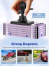 Magnetic Wireless Car Charger, Design for MagSafe Car Mount Charger, Strong Magnetic 15W Fast Charging Car Charger Phone Holder with USB Car Charg...