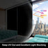 HIDBEA Mirror Blackout Window Film,100% Light Blocking Room Darkening Window Privacy Film,Mirror Glass Window Film Heat Control,Removable Window C...