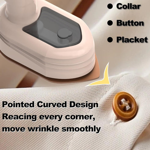 Portable Travel Mini Iron, 2 in 1 Handheld Iron with Dry and Wet Ironing for Clothes, 180° Foldable Small Size Ironing Machine for Home, Business...