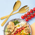 Salad Spoon and Fork Stainless Steel Tong Serving Set, Heavy Duty Smooth Finish Metal Serving Utensils Large Salad Servers for Home Kitchen Party ...