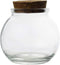 Clear Glass Bottle With Cork Stopper Assorted Shapes Bud Vases Jars Message Wish Bottle 1 Piece (Round Ball)...