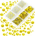 AD Beads 4500 Pieces Hotfix Rhinestones Flat Back 6 Sizes (2-6 mm) Crystal Round Glass Gems with Tweezers and Picking Rhinestones Pen or Crafts Na...