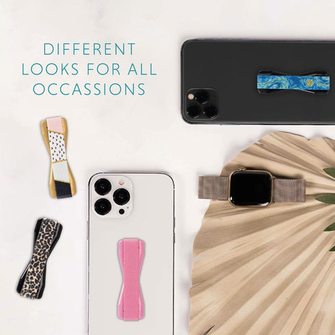 LOVEHANDLE Phone Grip Solid Blush Color - Universal Phone Strap and Phone Grips for Back of Phone - Convenient Cell Phone Holder for Hand That Fit...