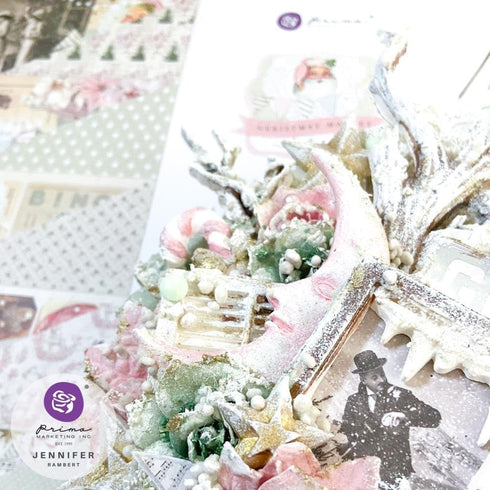 Prima Marketing Double-Sided Paper Pad 12"X12" 12/Pkg-Christmas Market, 6 Foiled Design FG980740...