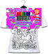 Splat Planet Colour-in Unicorn T-Shirt with 10 Non-Toxic Washable Magic Pens - Colour Your Own, Colour-in and Wash Out T-Shirt, Reusable Colouring...