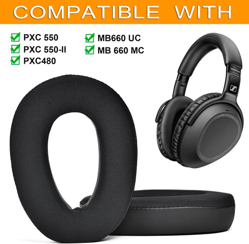 PXC550 Ear Pads - defean Cooling Gel Ear Pads Replacement Cover Cushions Compatible with Sennheiser PXC480 PXC 550 PXC 550-II Wireless MB660 UC, M...