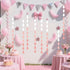 Baby Shower Decorations for Girl, Pink Party Hanging Raindrop Garland, Wedding Celebration Supplies, Paper Birthday Banners Decor Set, Graduation ...