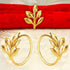 KPOSIYA Set of 20 Leaf Napkin Rings Metal Gold Napkin Holder Table Napkin Rings for Dinning Table Parties Everyday (Ye Zi-Gold 20)...
