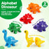 Matching Letters Dinosaur Toy, Double-Sided ABC Letters Dinosaur Match Game Preschool Fine Motor Toy with Uppercase Lowercase Alphabet, Educationa...