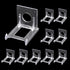 10 Pcs Mini Acrylic Plate Stands, Mini Clear Plastic Display Holders Adjustable Picture Plate Easels Stands for Display (S)...