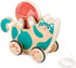Hape Wooden Walk-A-Long Kitten Pull Toy| Roll & Rattle Push Pull Toy for Toddler| Montessori Toys for Walking Toddlers, Green...