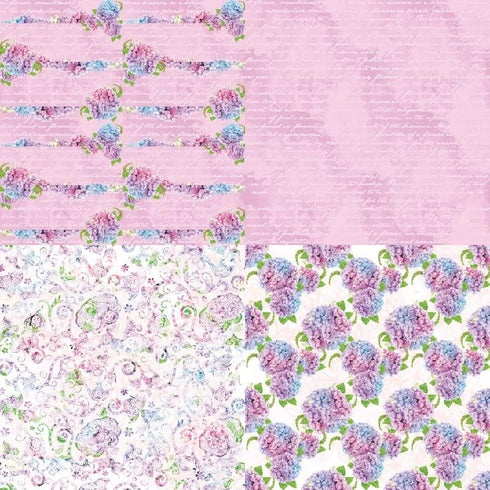 24 Sheets of Spring Flowers Theme Scrapbook Paper, 6 Inchs Origami Vintage Journaling Scrapbooking Supplies, Cardstock Craft Kits for Planners Bac...