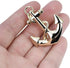 Vintage Nautical Sailboat Navy Rudder Anchor Brooch Pin Sailor Seaman Badge Jewelry Ship Wheel Pin...