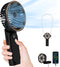 TUNISE Portable Handheld Fan, Portable Fan Rechargeable, 4000mAh, 180° Adjustable, 6 Speed Wind, Display Electricity in Real Time, USB Rechargeabl...