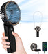 TUNISE Portable Handheld Fan, Portable Fan Rechargeable, 4000mAh, 180° Adjustable, 6 Speed Wind, Display Electricity in Real Time, USB Rechargeabl...