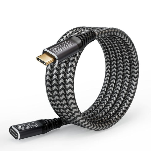 USB C Extension Cable 2M/6.6FT, USB C 3.2 Extender Cord Male to Female Support PD ????????/5A Fast Charging, 20Gbps Sync Transfer Compatible with ...