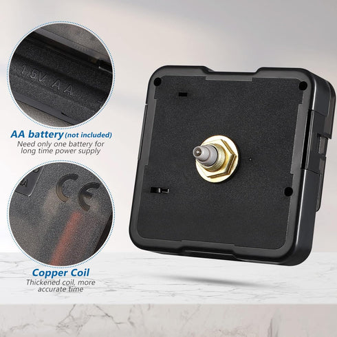 SUPVOX Quartz Clock Movement Replacement DIY Clock Mechanism Repair Part Accessory Silent Battery Operated Wall Clock Motor...