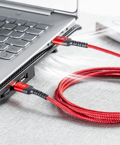 JSAUX USB to USB Cable, USB 3.0 A to A Male Cable 2 Pack(3.3ft+6.6ft) USB Male to Male Cable Double End USB Cord Compatible for Hard Drive Enclosu...