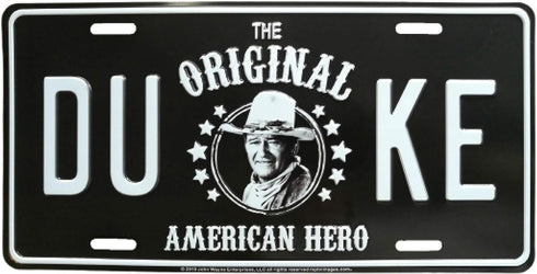 Midsouth Products John Wayne License Plate - Black and White...