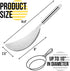 Held Crescent Drainer Pan Pot Strainer with Handle Stainless Steel Hand for Spaghetti Fry Noodles Fruit Vegetable Pasta Strainer Colander Heavy Du...
