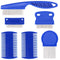 6 Pack Flea Lice Comb for Dogs Cats, Pet Tear Stain Remover Grooming Comb with Rounded Metal Teeth for Small, Medium & Large Pets, Blue...