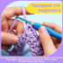 300g Easy Yarn for Crocheting, Chunky Thick Cotton Yarn Cotton-Nylon Blend Yarn Easy to See Stitches with Crocehting Accessories for Crocheting Be...