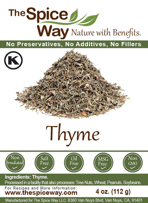 The Spice Way Thyme Leaves - (4 oz) packaged fresh...