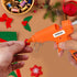 Mini Glue Gun, NUKEAL Hot Glue Gun Kit with EVA Carrying Case and 24 PCS Glue Sticks for Crafts, School DIY Arts, and Home Repair (20 Watts, Orang...