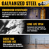 Chain Link Post Caps 1-3/8 inch, Chain Link Fence Post Caps, Galvanized Post Caps, for 1-3/8" OD Post/Pipe, Chain Link Fence Parts, 4 PCS...