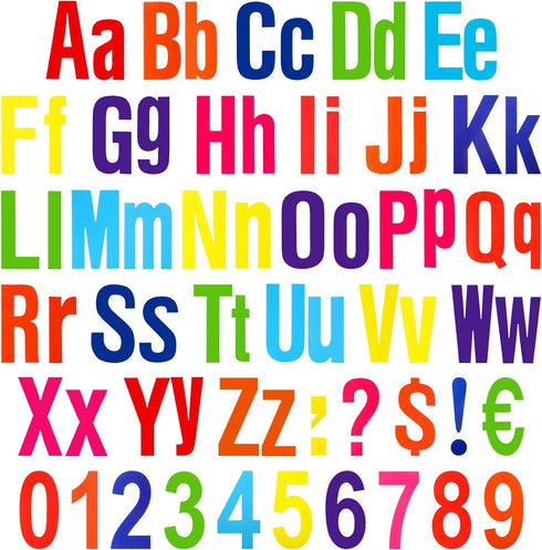 Tenare 268 Pcs Bulletin Board Letters Alphabet Letters Numbers and Punctuation Cutouts Letters Fun Bulletin Board Set for Classroom Chalkboard Bul...