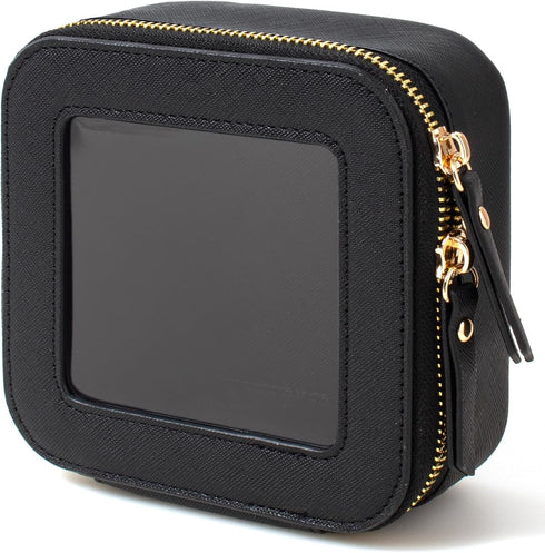 KOTORA Small Makeup Bag for Purse Cute Mini Travel Makeup Bag Clear Cosmetic Bag with Zipper, Car Make Up Bag Organizer Storage Traveling Car Acce...