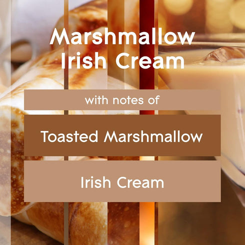 Glade Candle Marshmallow Irish Cream, Fragrance Candle Infused with Essential Oils, Air Freshener Candle, 3-Wick Candle, 6.8 Oz, 3 Count...
